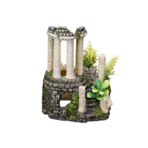 Aqua Ornaments ANTIQUE COLUMN - w/ plants