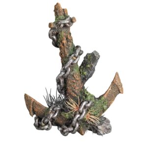 Aqua Ornaments ANCHOR WITH PLANTS