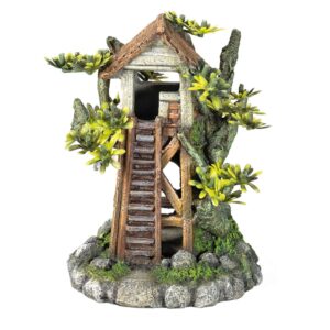 Aqua Ornaments TRESS HOUSE w/ plants