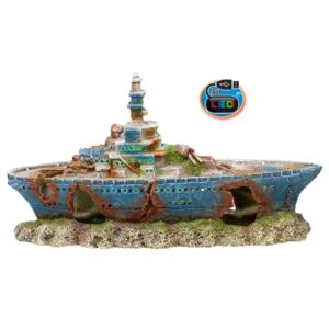 Aqua Ornaments SHIP WRACK with LED