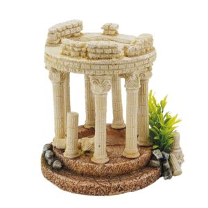 Aqua Ornaments ANTIQUE COLUMN with plants