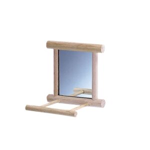 Träspegel med sittplats  (4)