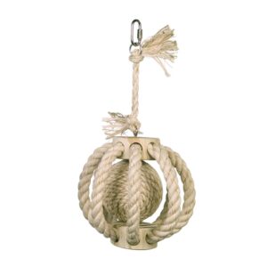 Bur leksaker klatre ring med bold  30 x 14 cm