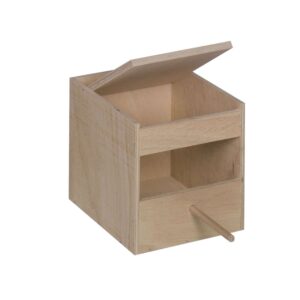 Exotic bird nesting box