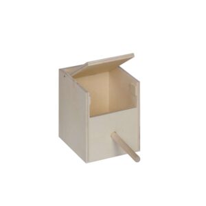 Exotic bird nesting box