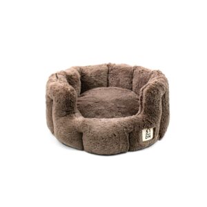 51 - Supersoft - Round Softbed - Dark Brown - M: 55x55x25cm