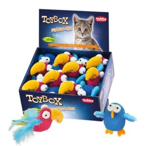 Display 16 stk., Mesh Birds, with catnip