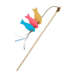 Rod fish felt with wood