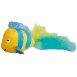Plush fish flashing, with catnip