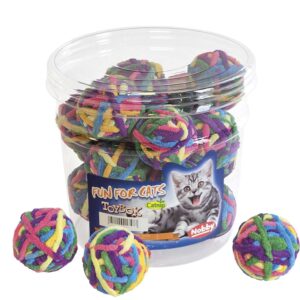 Toy box cat, wool ball, with catnip 20 stk