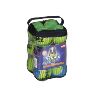Tennisboll, 12 i nät, 6,5 cm
