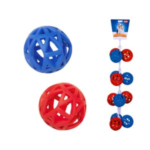 Rubber fence ball strip 12 pcs, Ø 9 cm