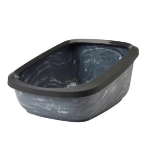 Cat toilet with edge ASEO JUMBO MARBLE
