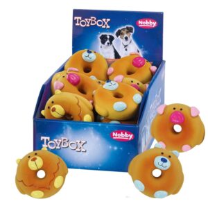 Display 18 stk., Latex donut Animal