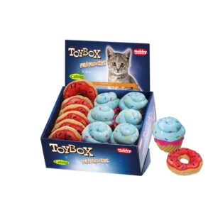 Display 12  stk., Plush Dessert with catnip