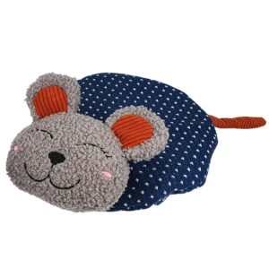 Plush mouse cushion with catnip