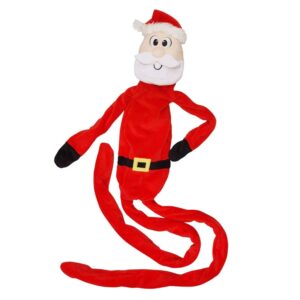 Plush Santa Claus long leg with rope, 104 cm