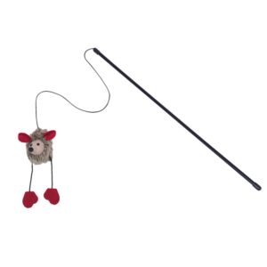 Teaser with plush mouse, with sound
