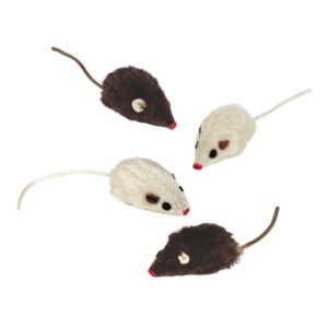 Plush mouse with rattle