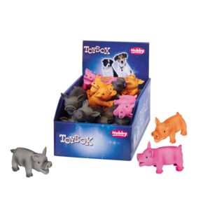 Display 24 stk., Latex Toy Pigs