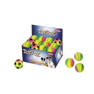 Display 24 stk., Foam rubber balls RAINBOW