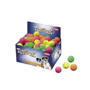 Display 72 stk., Foam rubber Smiley balls