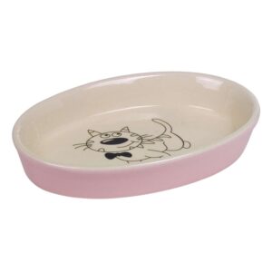 Cat ceramic dish oval