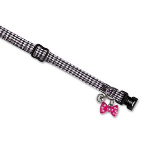 Halsband katt, PEPITA, svart/vit(3)