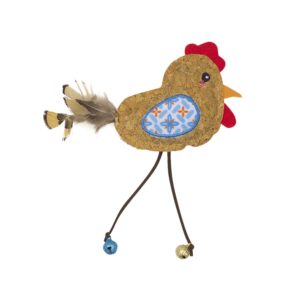 Cork bird with catnip