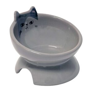 Cat ceramic bowl elevated "KATO", 250 ml