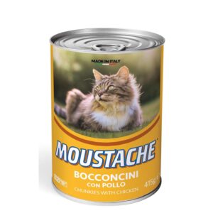 Moustache Burksmat till katt med kyckling 415 g