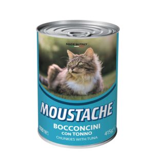 Moustache Burksmat till katt med fisk 415 g