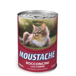 Moustache Burksmat till katt med nötkött 415 g