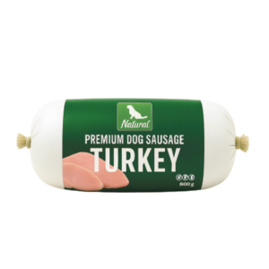 Natural Premium Dog Sausage - Turkey 800 g (Våtmat)