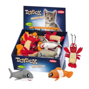 Mesh sea animals with catnip