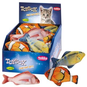 Plush fish with catnip