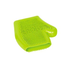 Rubber massage glove, Green