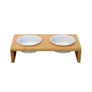 Dog food bar wood elevated ILUS
